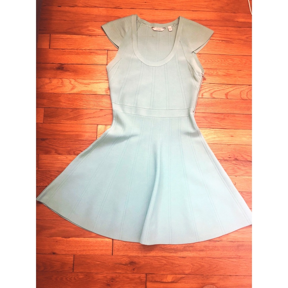 GUESS brand light green bodycon dress